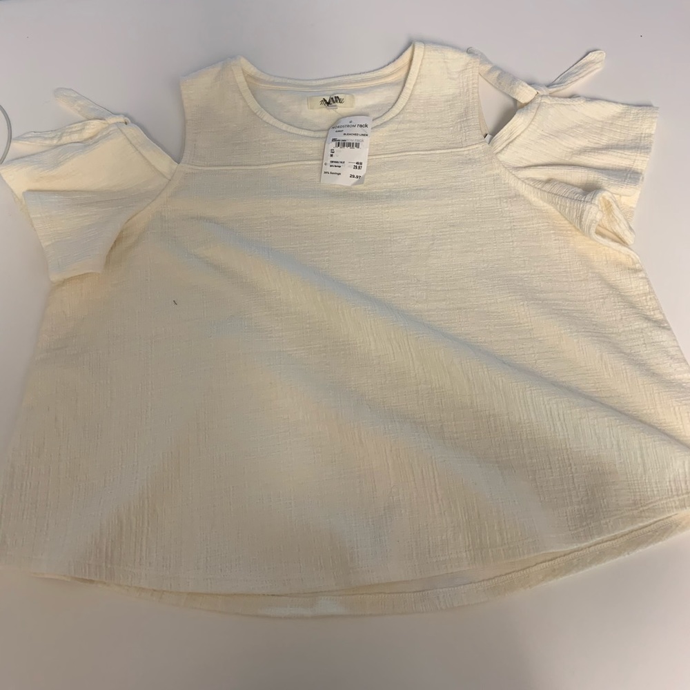 NWT MADEWELL OFF SHOULDER SHIRT!